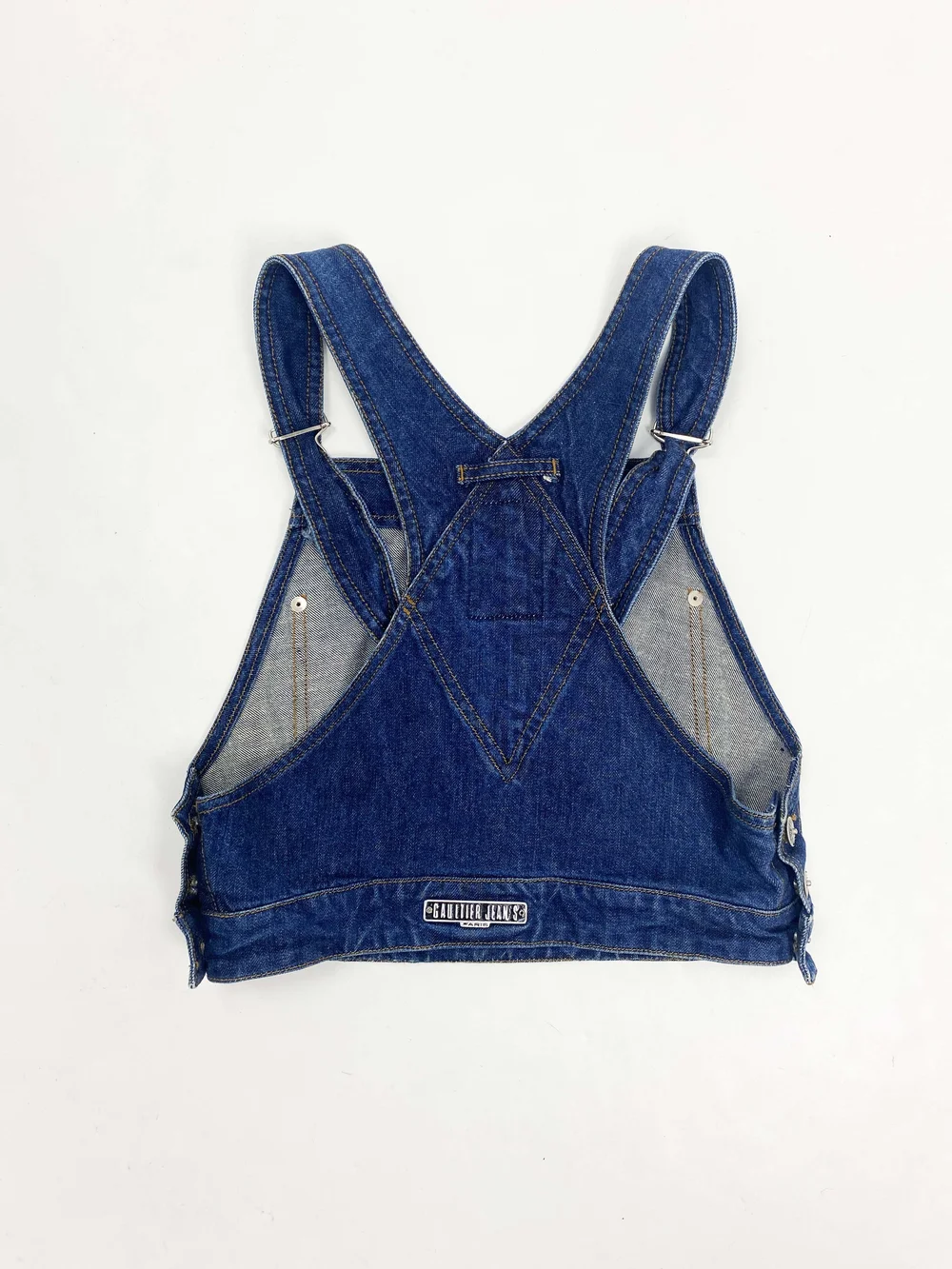Jean Paul Gaultier S/S 1997 overall crop top — JAMES VELORIA